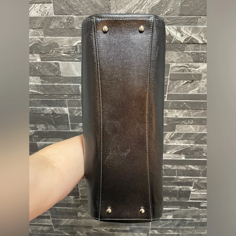 Chanel Black Caviar Leather Top Handle Executive Cerf Tote Bag - Picture 15 of 17